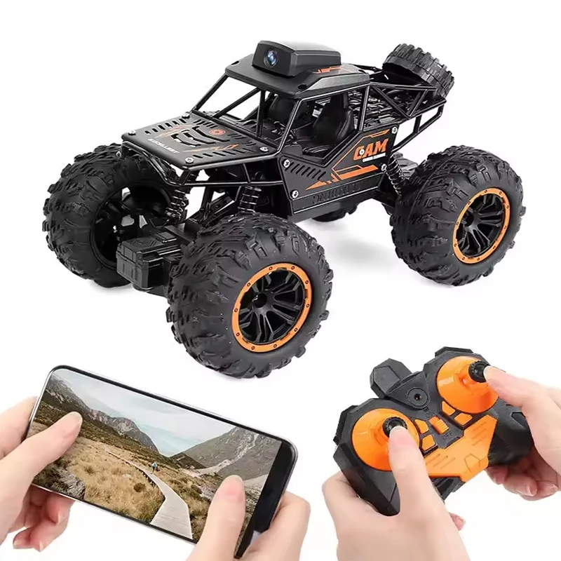 

Remote Control Car RC Drift Racing 1:16 Vehicle Off Road Alloy 2.4G Radio High-Speed Trucks With LED Light Climbing Gift Kid Toy
