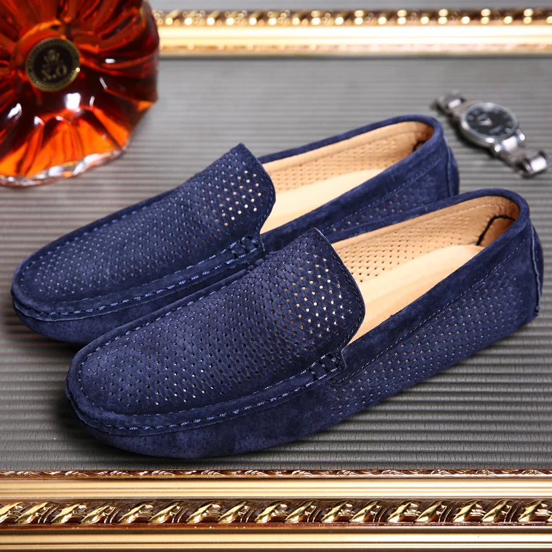 

Men Suede Loafers Breathable Summer Driving Shoes Luxury Moccasins Casual Flats New Men's Shoes
