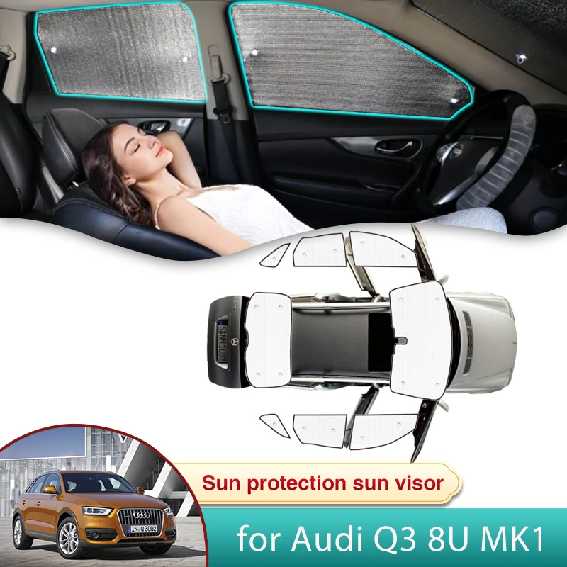 

Car Sun Shade for Audi Q3 8U MK1 2011 2012 2013 2014 2015 2016 2017 2018 Accessories Sunshade Windshield Side Window Anti-UV