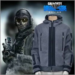 Call of Duty Cosplay Jacket 141 Team Uniform Ghost Combat Suit Men WinterCoat Hoodies Halloween Costumes