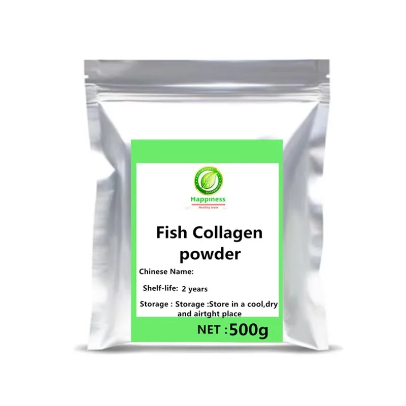 High Quality Fish Collagen powder peptides hyaluronic food grade low molecular weight for muscles skin Cosmetic Raw materials