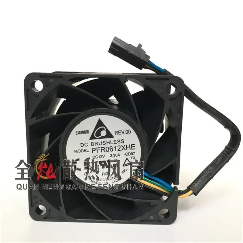 for PFR0612XHE 12V 3.3A 6038 6cm High Speed Cooling Fan Large Air Volume Violent Wind Radiator Cooler