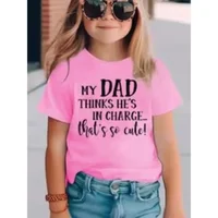 Summer Funny Letter Cute Printer Children's T-shirt Casual Fashion Kids Short Sleeve Tees Trendy Soft Boys Girls Clothes 4
