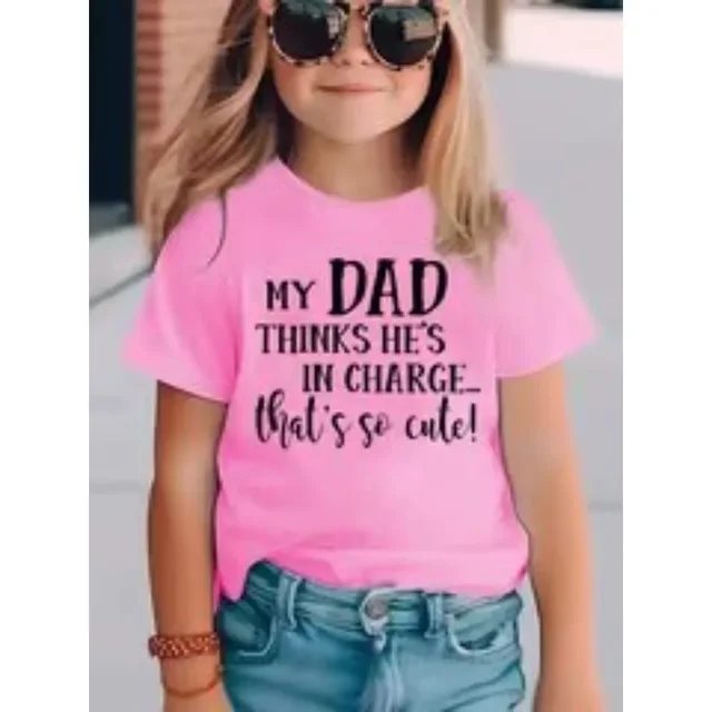 Summer Funny Letter Cute Printer Children's T-shirt Casual Fashion Kids Short Sleeve Tees Trendy Soft Boys Girls Clothes 4