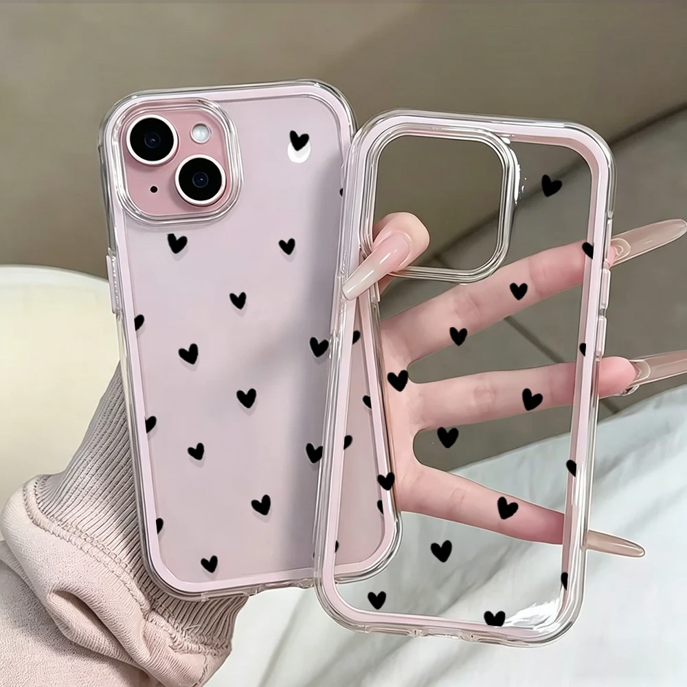 Minimalist Love Heart Phone Case For Samsung GalaxyA57 A54 A55 A16 A35 S26 Ultra S25 S24 edge s22 s23 Plus FE  A36 A37 5G Cover