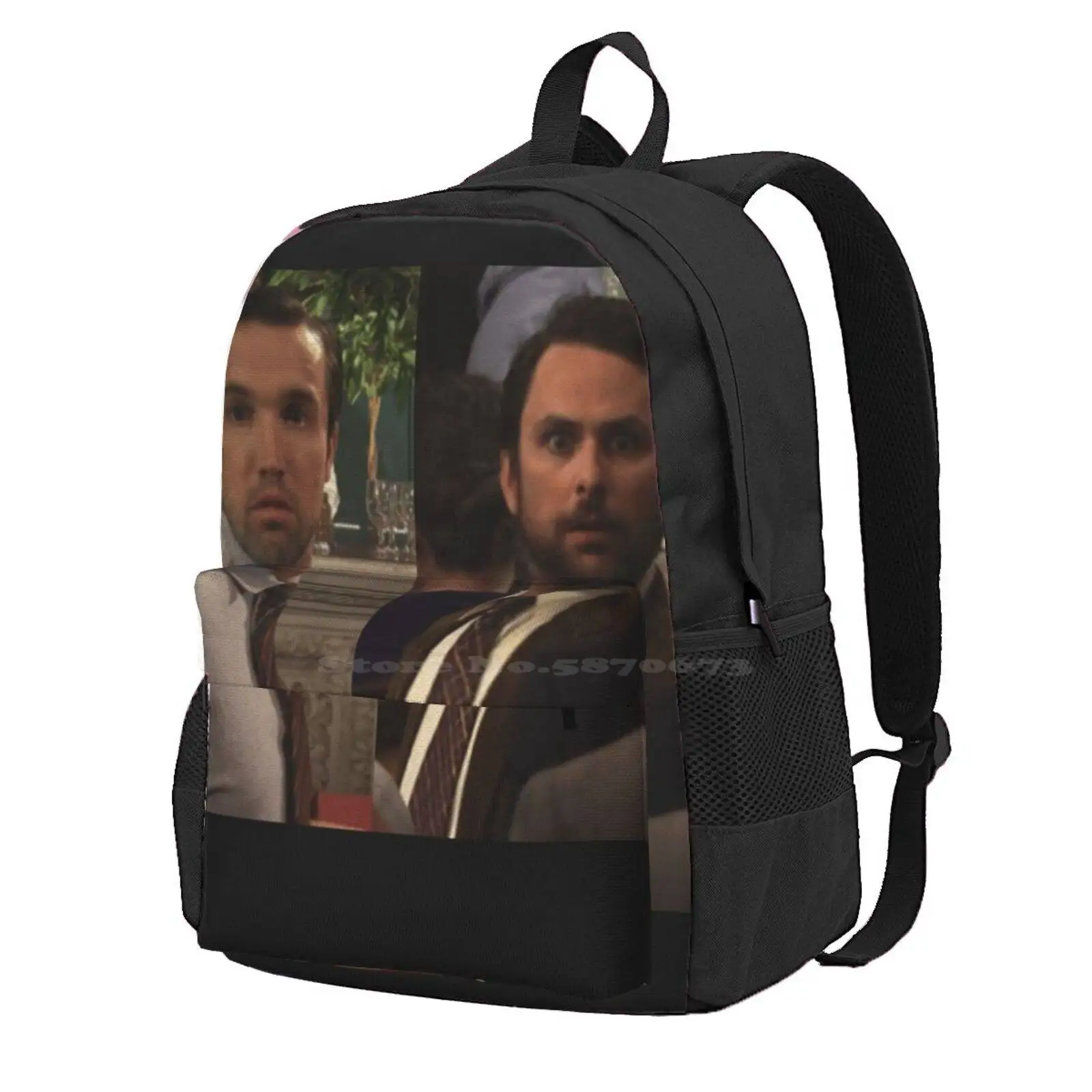 Asip Pair 2 Hot Sale Schoolbag Backpack Fashion Bags Day Chalie Donald Asip Always Sunny Philidelphia Tribute