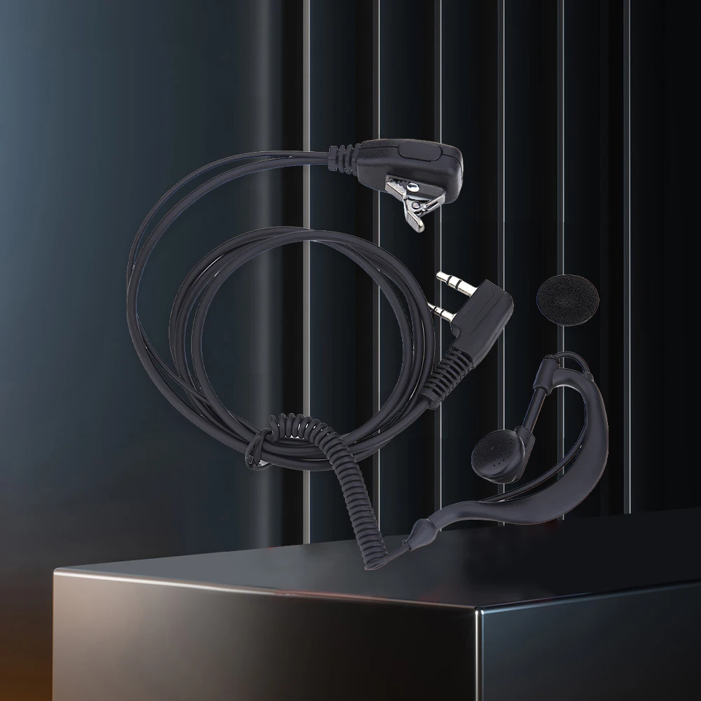 2-контактный наушник, гарнитура PTT MIC, рация, гарнитура с микрофоном, рация-вкладыш для Baofeng UV5R Kenwood HYT