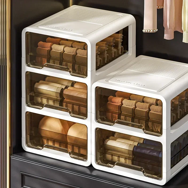 

Underwear Storage Box Drawer Grid Socks Storage ******derwear Multifunctional Layered Storage Dust-proof Organizing Box