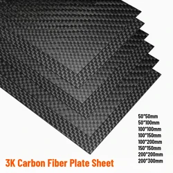 Thickness: 4/5/6/8/10mm 3K Carbon Fiber board Plain matte Twill Matte carbon fiber sheet for agriculuture 50*50mm-200*200mm