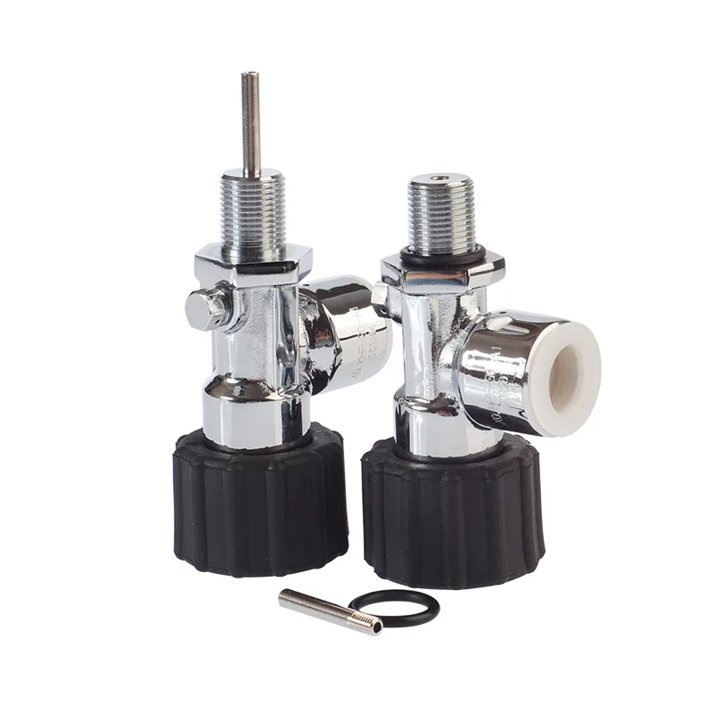New black handwheel explosion-proof disc 300 rod self-locking carbon fiber cylinder safety valve