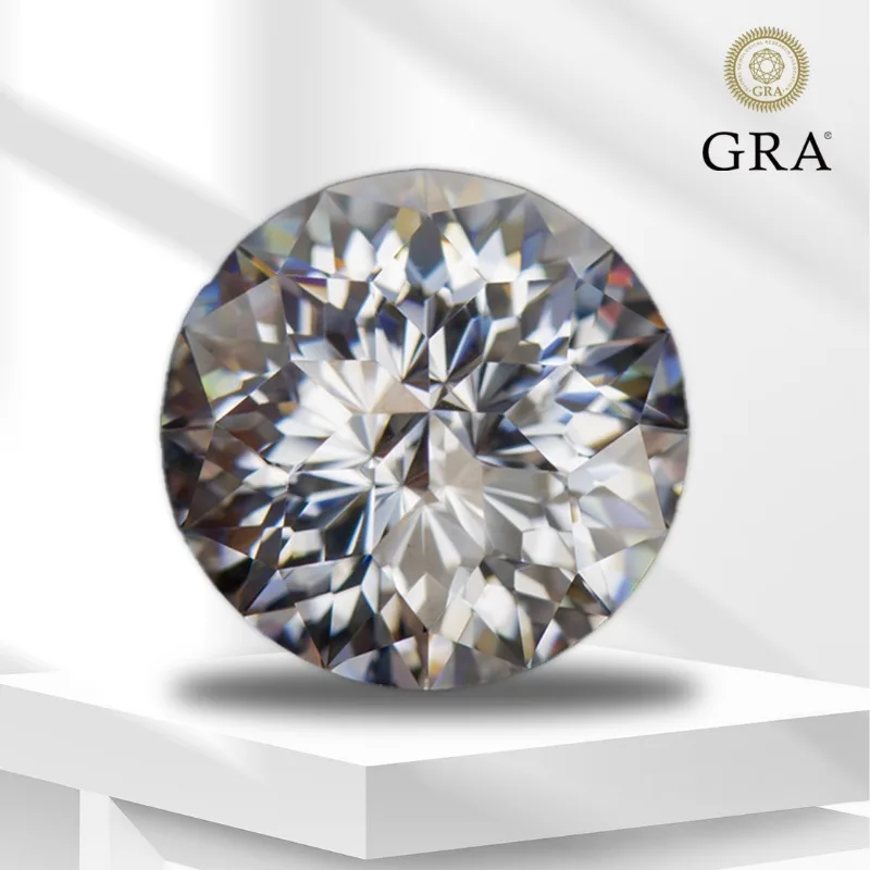 

Moissanite Gemstone Round Shape Emperor General Special Cut D Color VVS1 GRA Certificate Lab Grown Diamond for Charms Jewelry