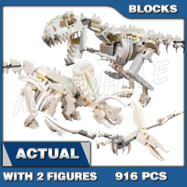 

916pcs Ideas Dinosaur Fossils 1:32 scale Tyrannosaurus Rex Skeletons 11449 Model Building Blocks Kits Compatible With Brick