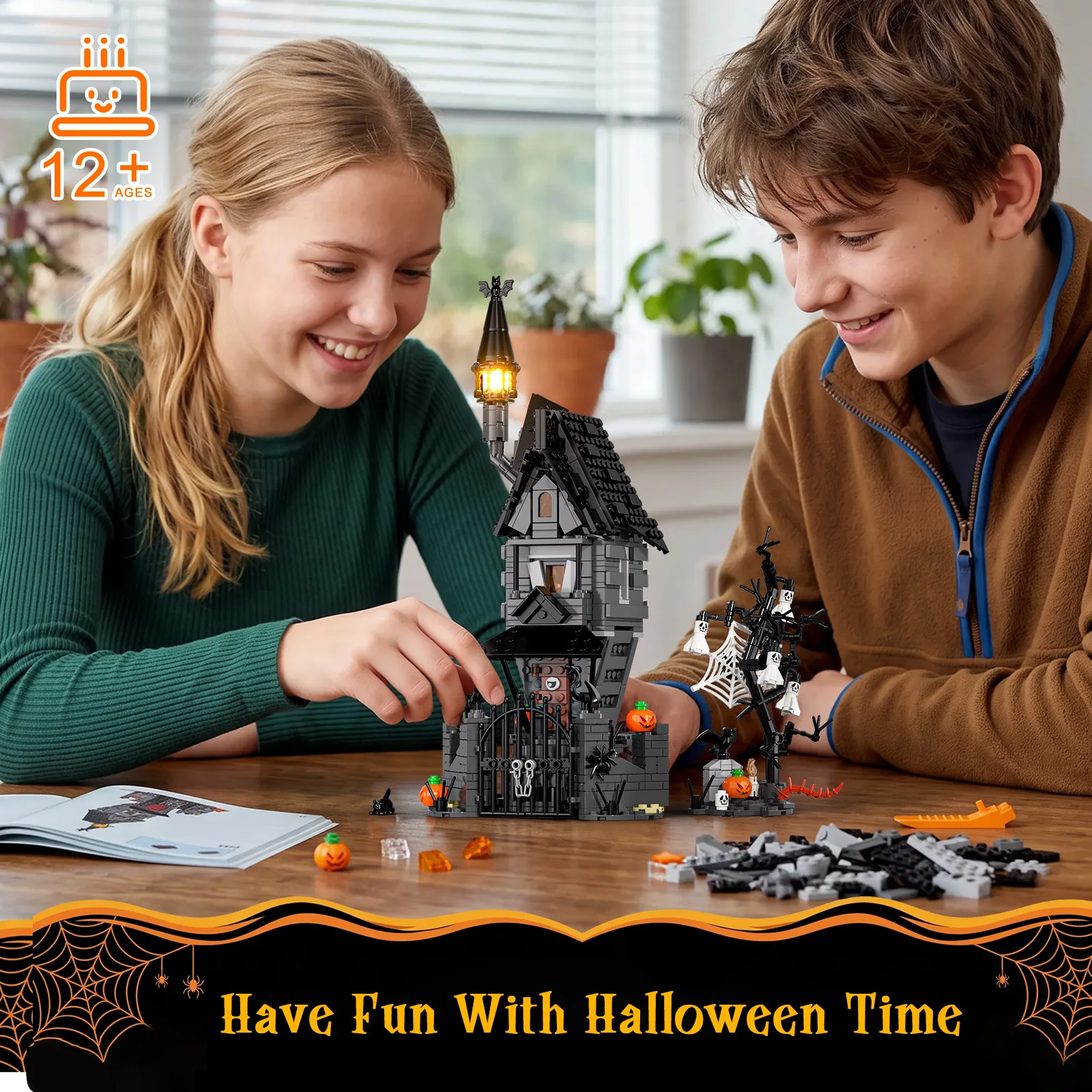 JAKI Halloween MOC Building Bl - Halloween Pumpkin Decor Led ulasan dan harga