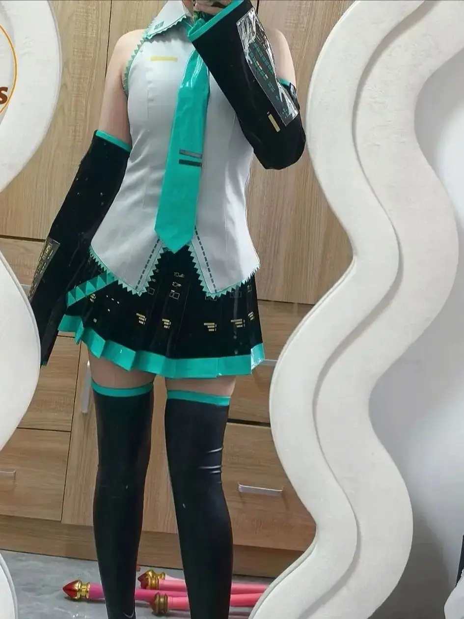 Mikuu Cosplay Costume DUDU-SR Mikku Cosplay femmes mignon robe courte Costume Mikuu Cosplay