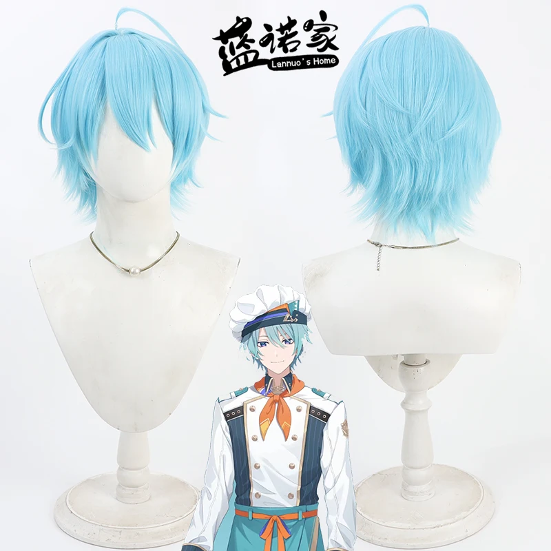 NIJISANJI Virtual YouTube Vtuber Nagisa Torauto Cos Cosplay peluca Halloween carnaval accesorios de fiesta pelo sintético + gorro de peluca