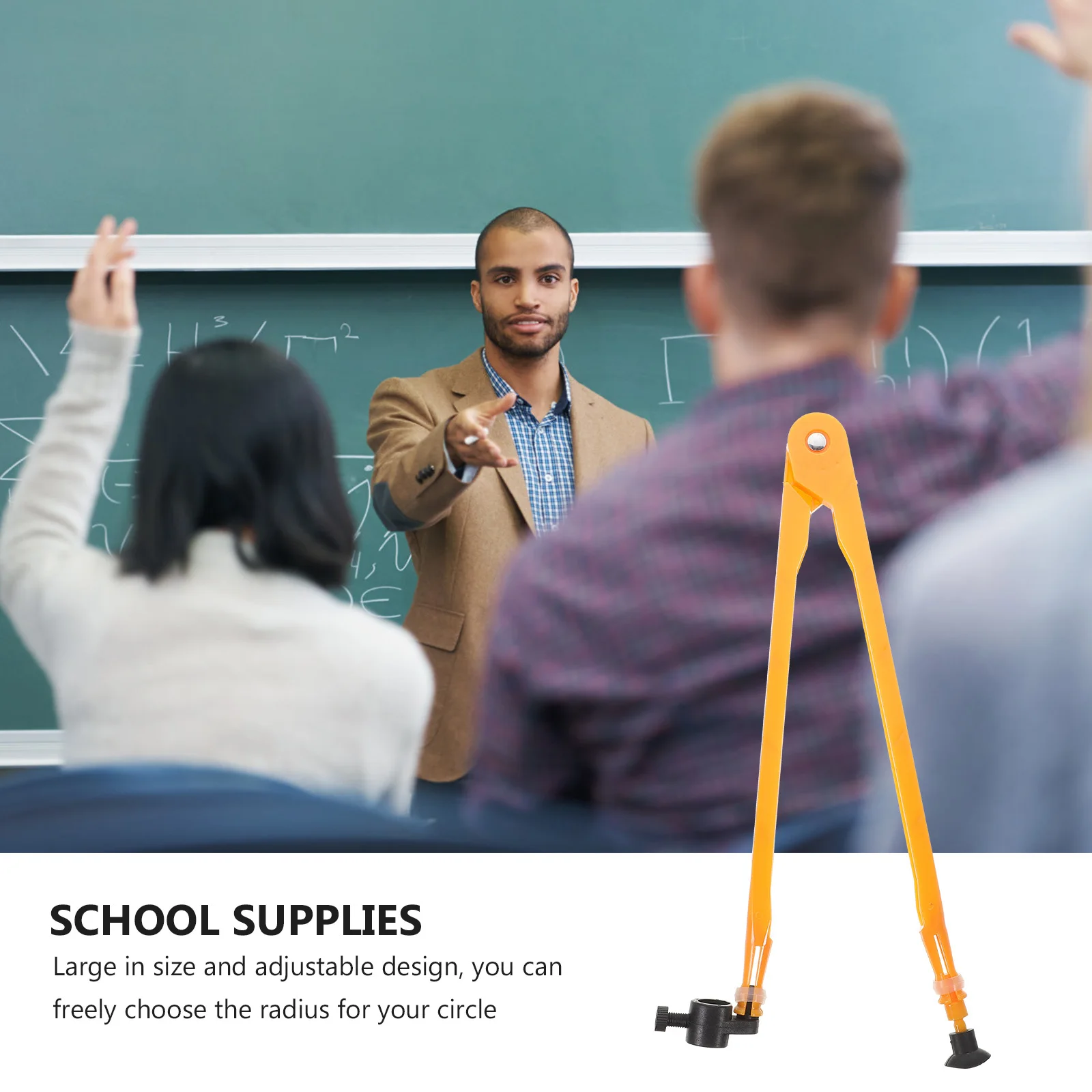 Teaching Math Beam Compass Blackboard Drawing Tool High Grade Sturdy ABS Portable Lightweight Multi Use School Drafting Painting