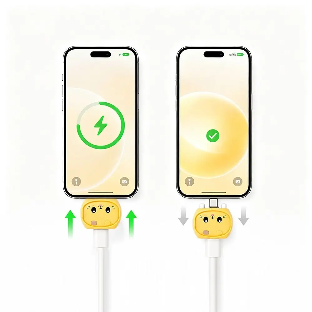 Cartoon Cat Auto Disconnect Adapter Auto Disconnect Temperature Control Charging Adapter Short Circuit Protection