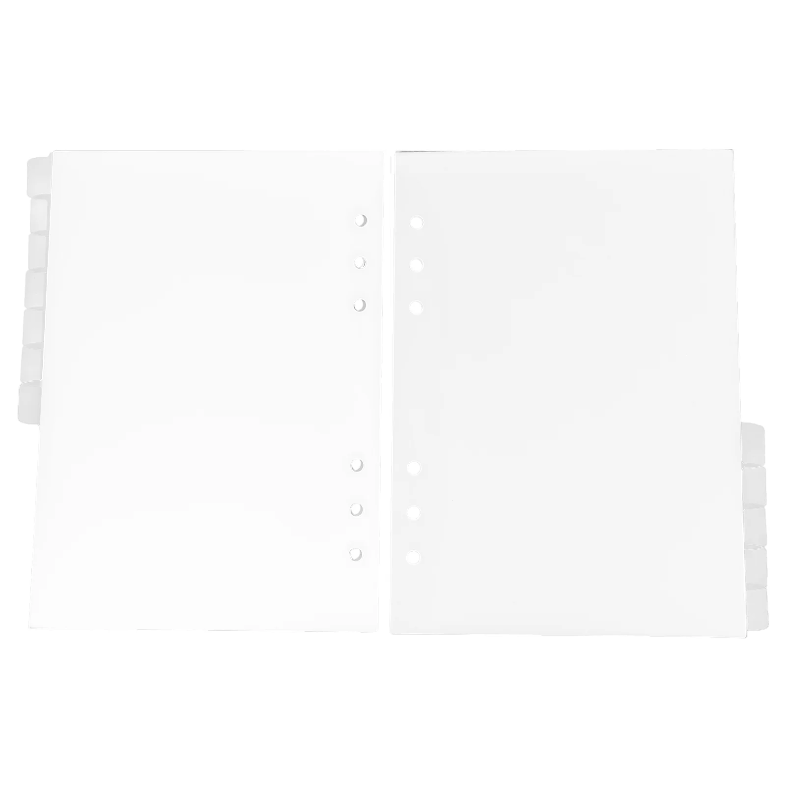 

12 Pcs Binder Dividers Split Page Plastic Index Classified Label Category Indexing Cards Double Sided Tape