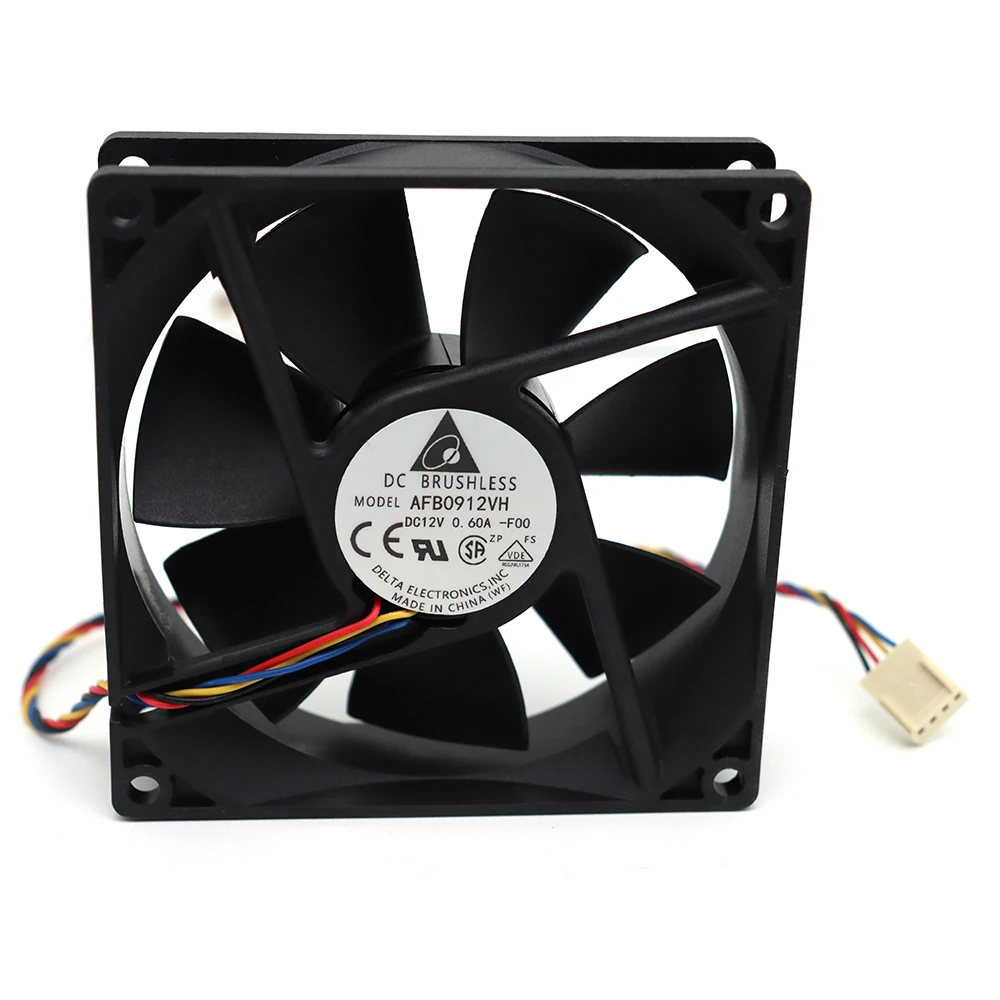 New for AFB0912VH = AUB0912VH 9cm 90mm 90*90*25MM 9225 DC 12V 0.60A 4-pin pwm computer cpu cooling fans