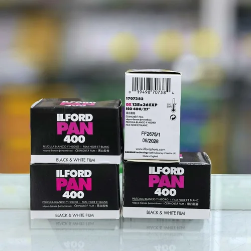ILFORD Película blanca y negra ILFORD Pan 400 135 35 mm B&W Película negativa 36 exposición 1-10 rollos Cámara de película (vida útil: 2028)