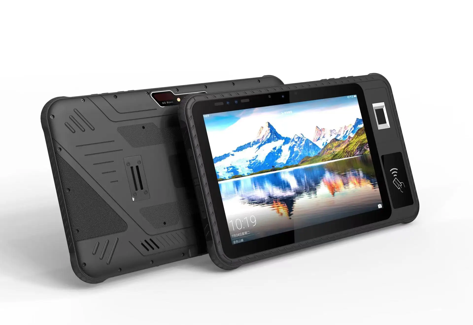 Android 10 OS  inch IP65 water-proof rugged tablet pc front NFC industrial   