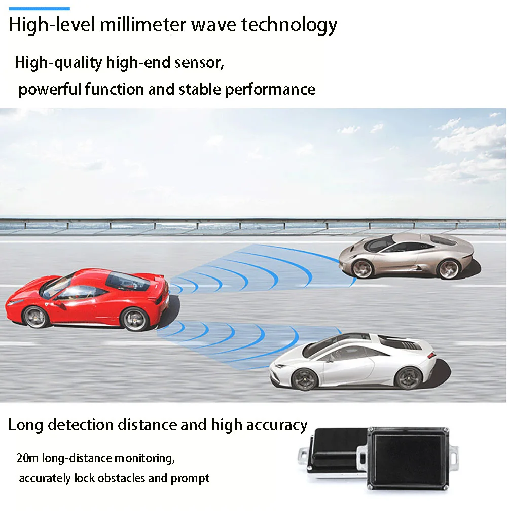 Auto BSD Blind Spot Überwachungssystem 77 GHz Mikrowelle Radar Blind Spot Erkennung System BSM Blind Bereich Spur ändern Unterstützung – Detail 20