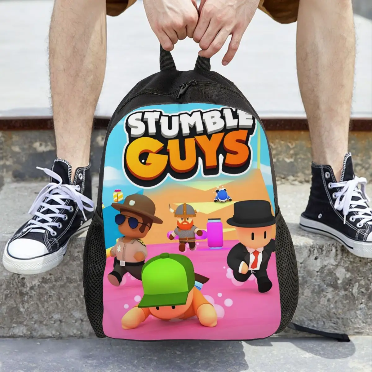 

Классический рюкзак Stumble Cartoon Guys, легкий студенческий деловой рюкзак для мужчин и женщин, холщовые сумки для ноутбука