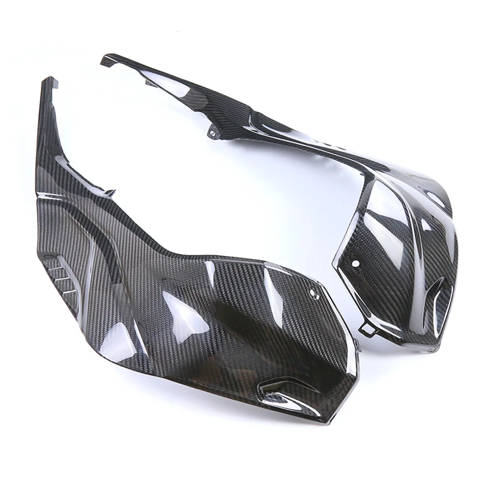 100% Carbon Fiber Motorcycle Tank Side Panels Fairing Guard For BMW S1000RR M1000RR S1000R M1000R 2019-2021 2022 2023 2024 2025 view 3