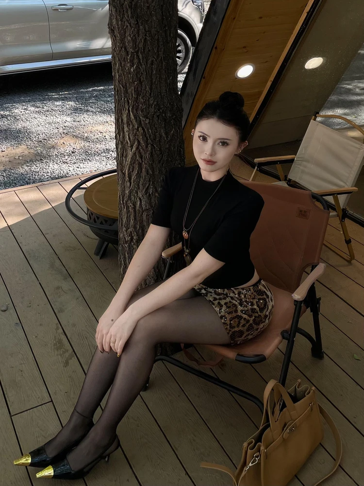 American Style Glitter Half Skirt Women's Spring Summer New Fashion Low Waist Bodycon Short Skirt Urban Commute Casual Wear