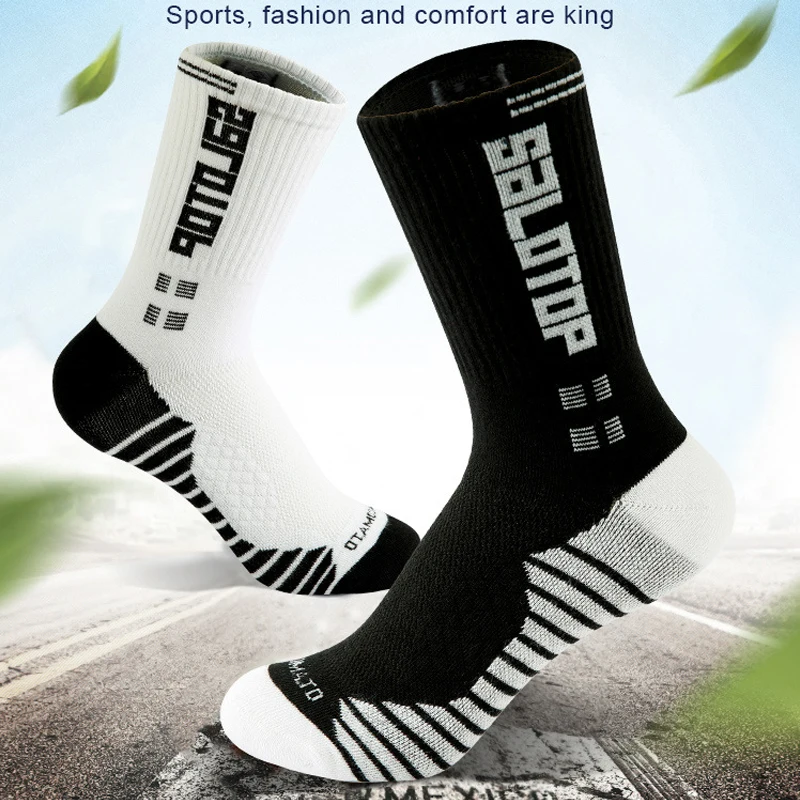 Anti-slip Football Socks Soccer Socks Men Women Basketball Tennis Professional Sport Socks Mid Calf Runing Cycling Rugby Socks