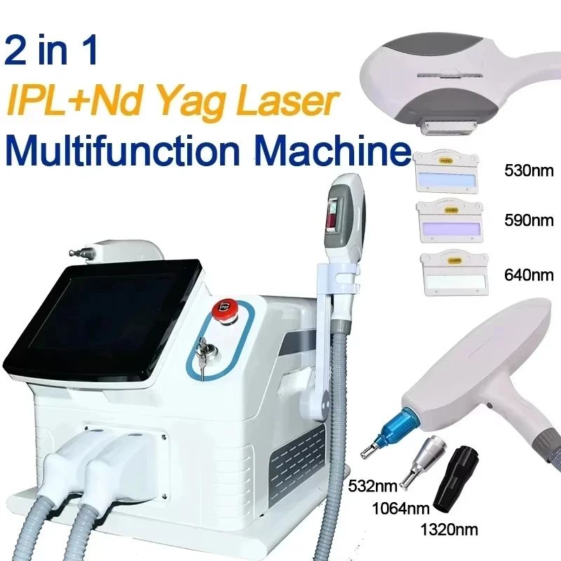 Multifunctional 2 in 1 Laser Hair Removal Portable Tattoo Removal Ipl Opt Hair Removal Machine Diode Laser Machine-W9