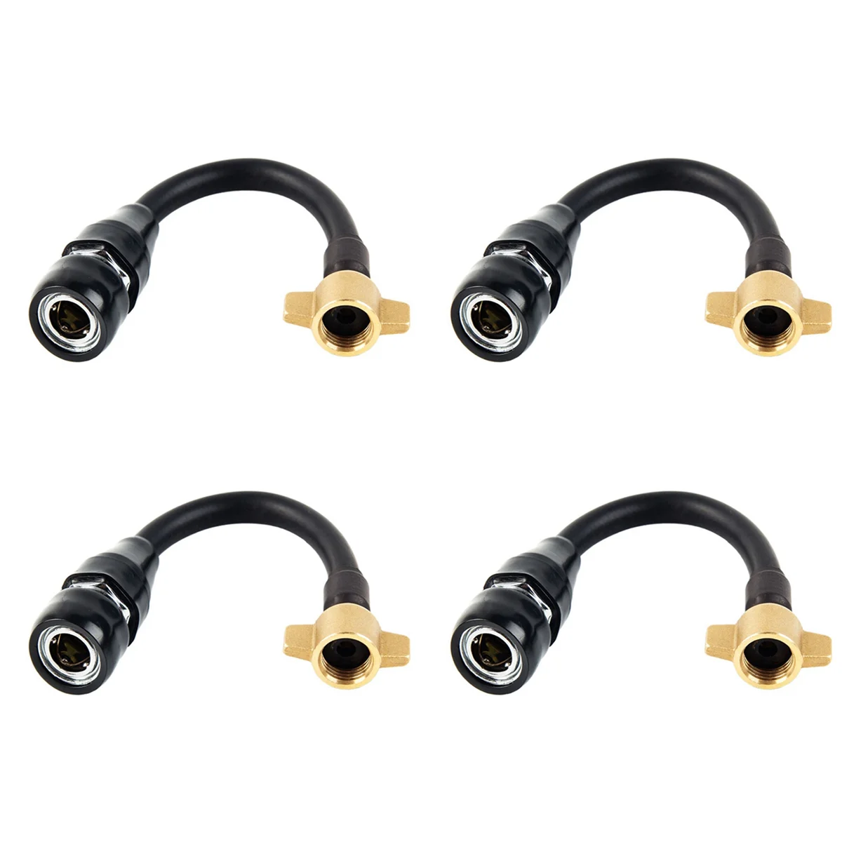 4X Truck Air Tank Air Intake Connector Connecting Pipe Truck Air Pipe Dust Blowing Pipe for Truck Trailer Air Tank