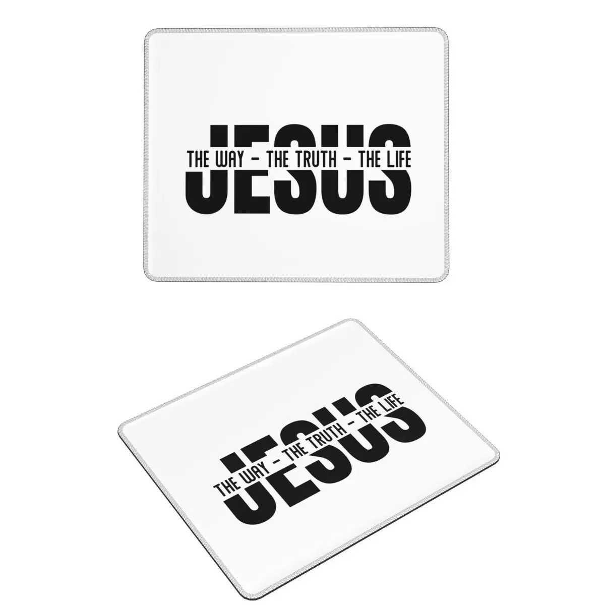 Tapis de souris pour ordinateur, motif Jésus, la voie, la vérité, la vie, religion, foi chrétienne, pour clavier d'ordinateur, tapis de bureau pour ordinateur portable, pour joueur