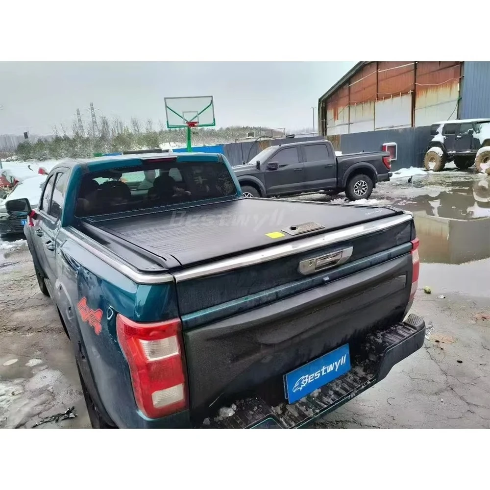 Truck Roller Lid Manual Retractable Roll Up Bed Cover Cover Pickup Tonneau For  Tunland V7 V9 K112