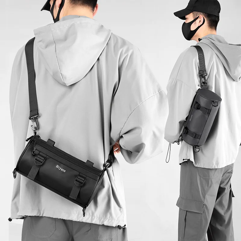 Trendy single-shoulder bag, laminated water-repellent crossbody