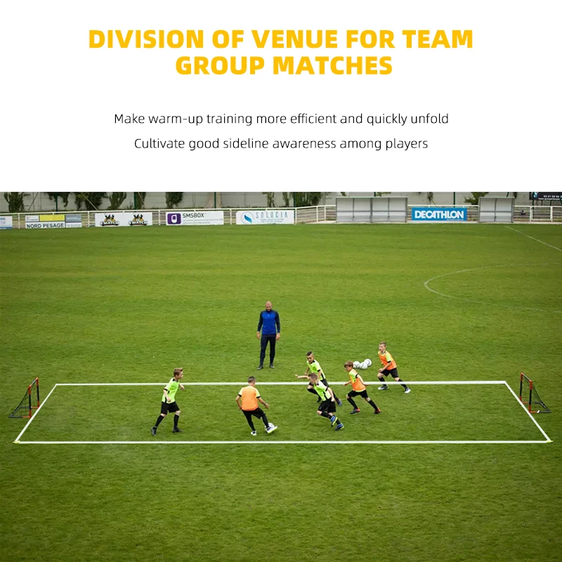 الإعداد السريع المدافع حارس المرمى معدات التدريب خط الملعب الحدود علامة خط الملعب نقطة علامة تدريب كرة القدم