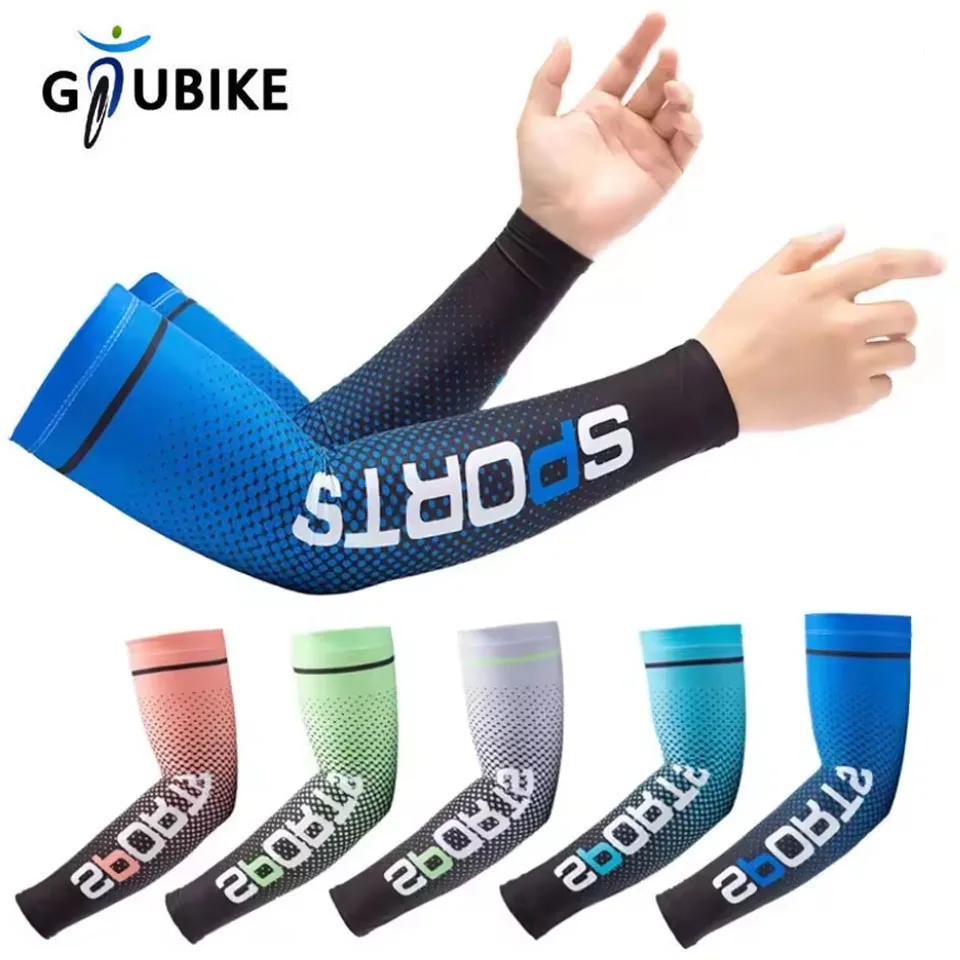 GTUBIKE 1 زوج الرياضة الذراع كم كرة السلة ركوب الدراجات الذراع دفئا الصيف الأشعة فوق البنفسجية حماية الكرة الطائرة واقية من الشمس كول الذراع كم