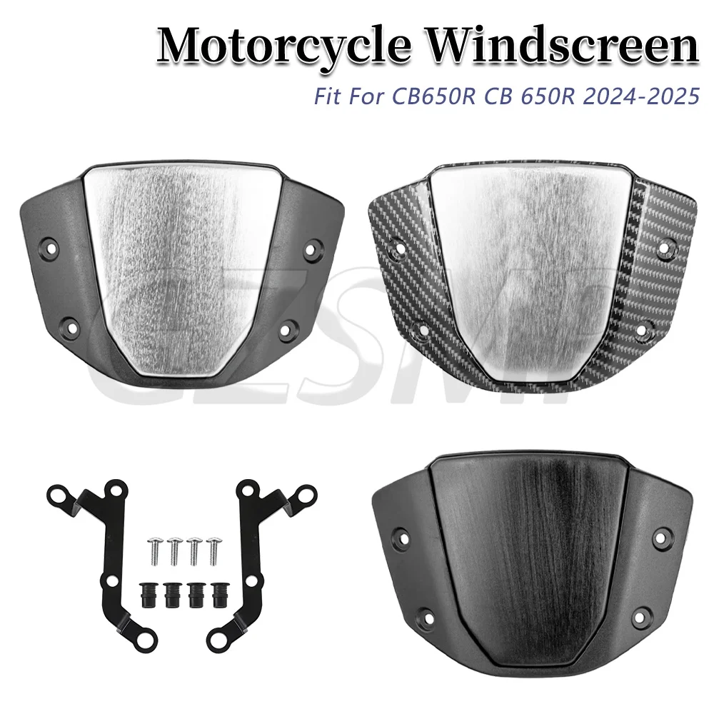 

Motorcycle Accessories Front Windscreen Wind Deflector With Bracket For HONDA CB650R 2019-2023 CB1000R 2018-2020 Windshield