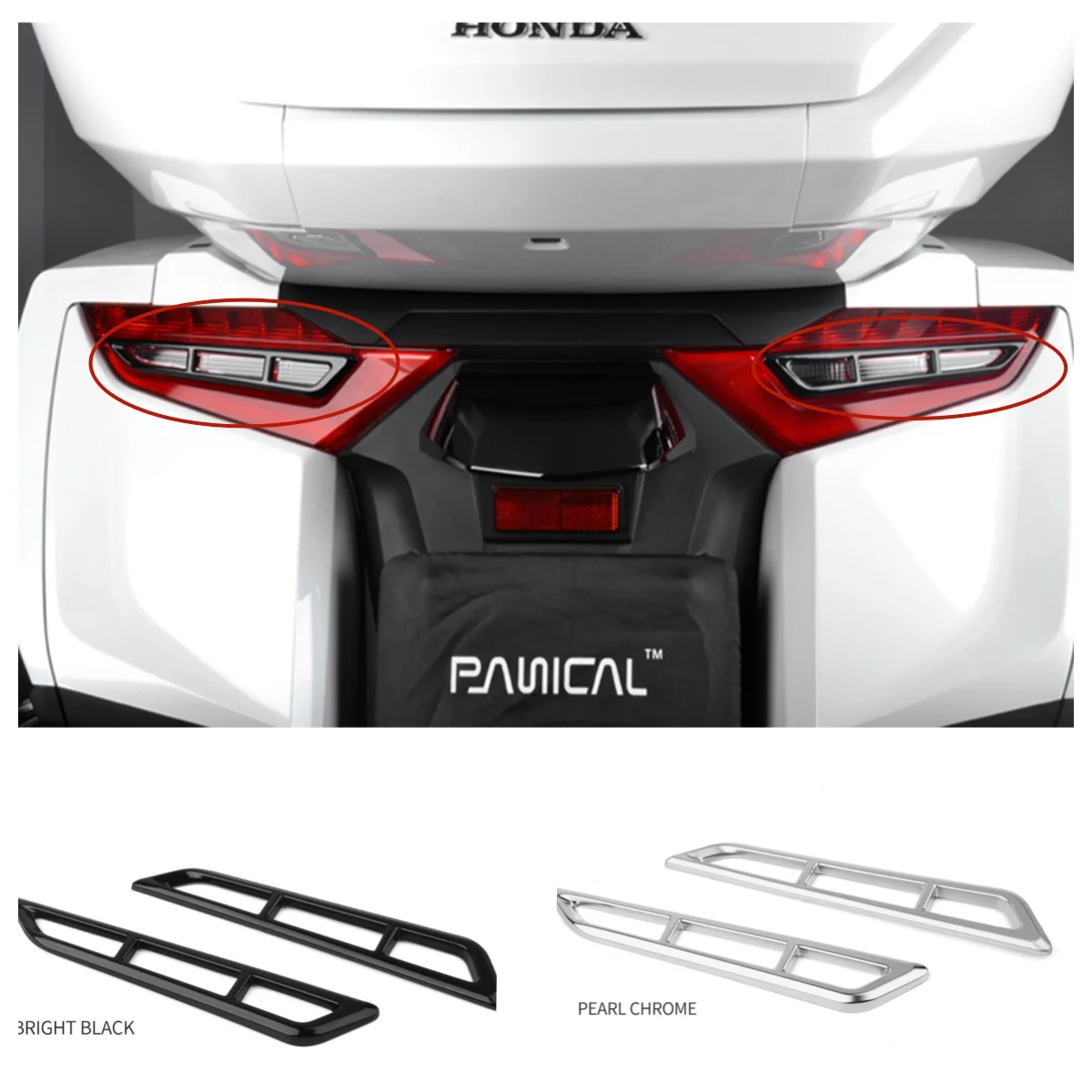 PANICAL Motorcycle Rear Turn Signal for Honda GoldWing GL1800 F6B 18-26 Turn Signal Decoration Parts Shield Grille Accessories