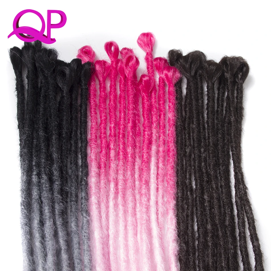 Qp Hair 5 stand Synthetic Dreadlocks Hair Crochet Braids Marley Hair Kanekalon Crochet Braiding Hair