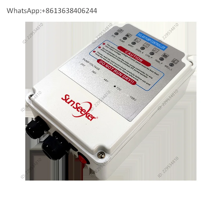 DC water pump controller MPPT controller Household stainless steel solar deep water pump 24V 48V 72V