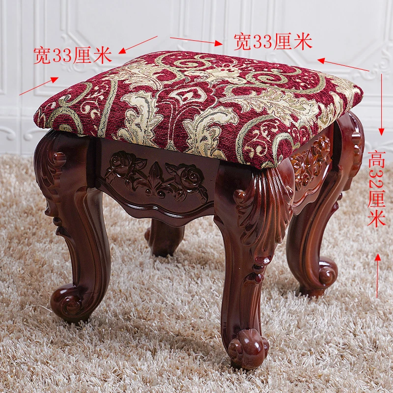 Nordic Ottomans Multifunctional Resin Dressing Stool Luxury Appearance 200kg Load-Bearing Various Fabrics for Home Decor Stools