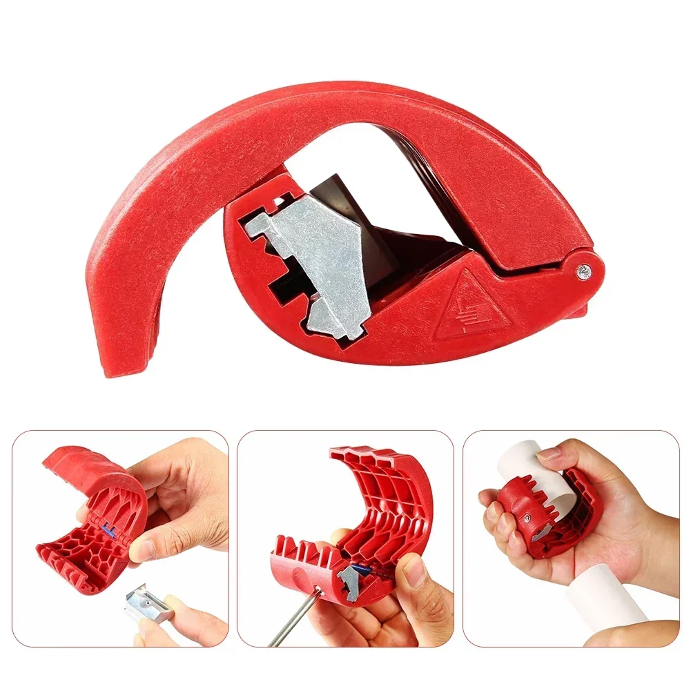 Portable Pipe Cutter Plastic Pipe Cutter PVC/PU/PP/PE 20mm-50mm Universal Tube Wire and Cable Household Cutting Tool Hand Tools