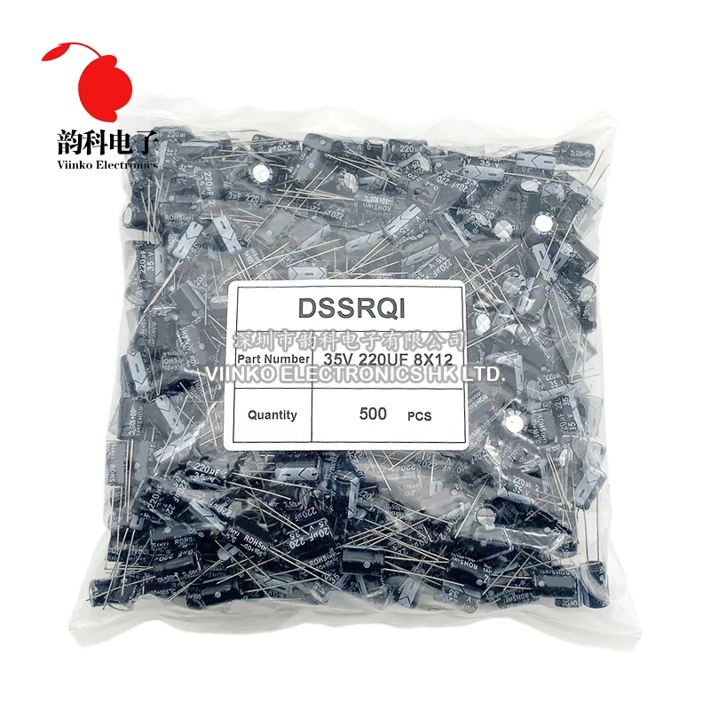 20-1000pcs 50V 35V 25V 16V 10V Electrolytic Capacitor 0.1UF 1UF 4.7UF 10UF 22UF 47UF 100UF 220UF 470UF 1000UF 2200UF 4700UF