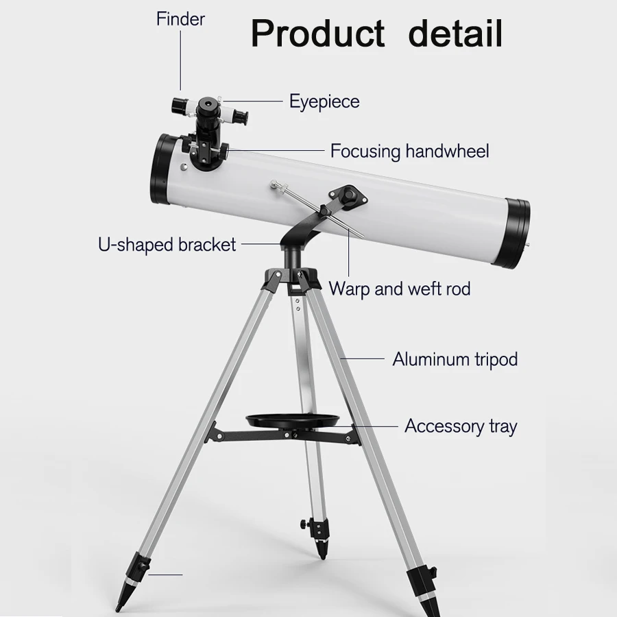 

Large-Aperture 875X Professional Astronomical Telescope Monocular 114MM For Stargazing Bird Watching Moon Sun Sky