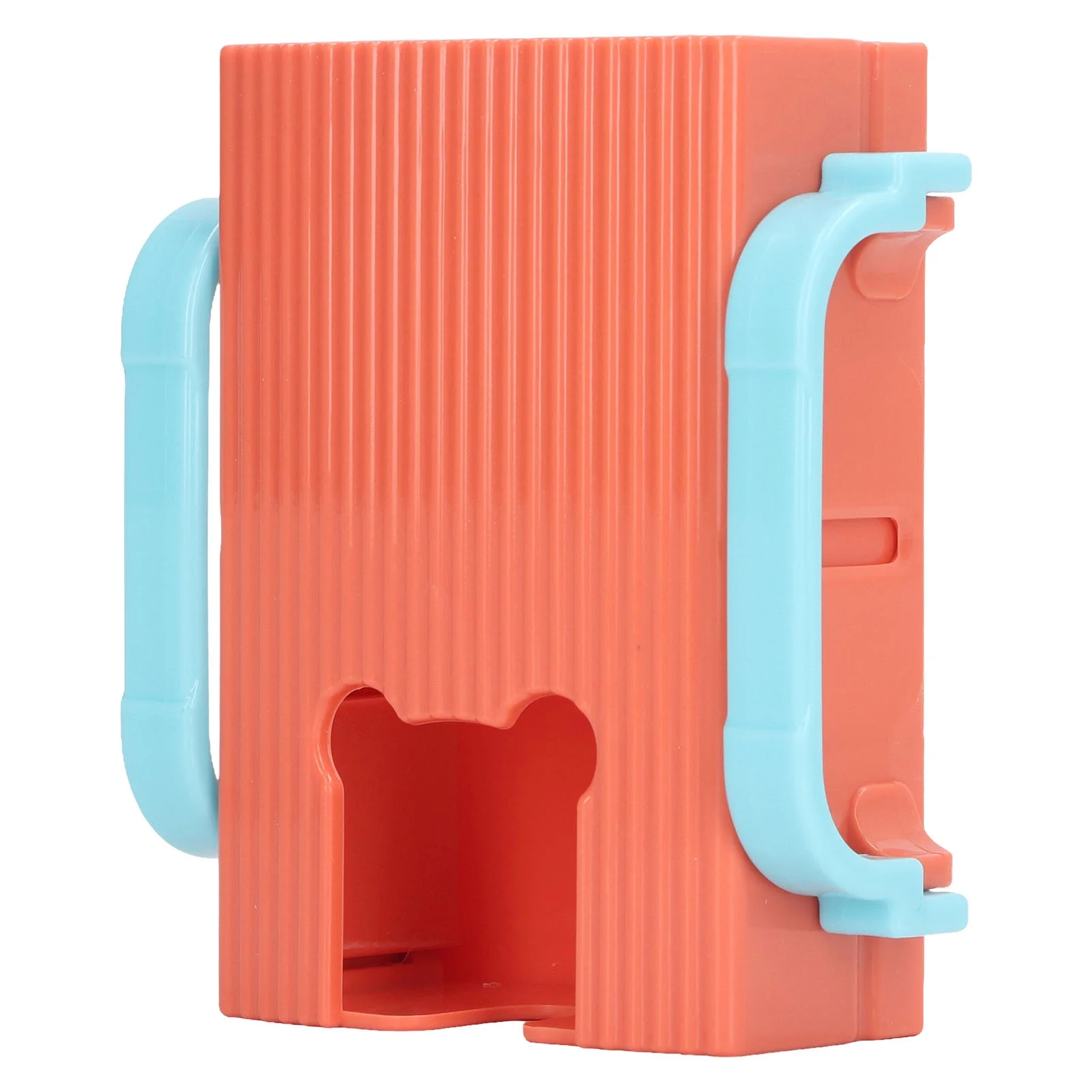

Milk Box Flipping Holder Portable Squeeze Proof Reusable Food Pouch Holder for Children Baby Blue/Orange/Green