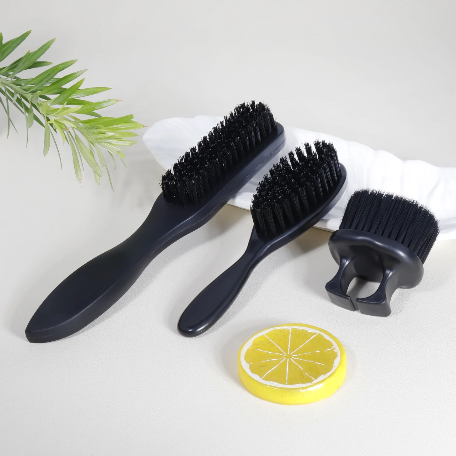 

3-piece beard beauty brush set, ABS plastic handle, used for hair and beard care and styling,Special for real hair wigs