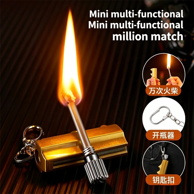 Hot Outdoor Emergency Metal Match Lighters 10000 Times Ignition, Portable Camping Survival Fire Tool Men Gifts wholesale