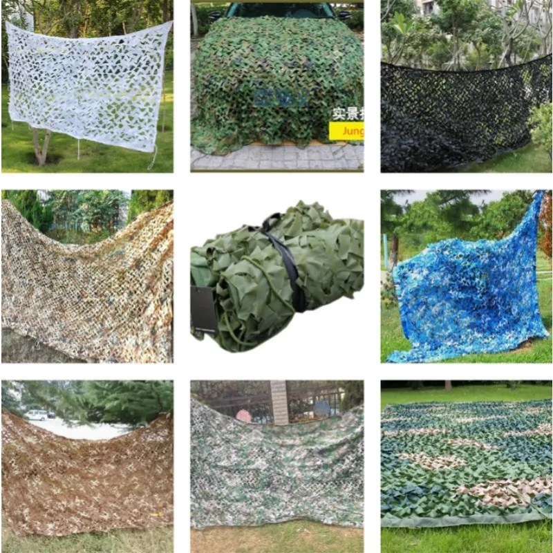 Jaring Kamuflase Berburu 1.5X2.5M, Jaring Pelindung Matahari untuk Latihan Tentara, Jaring Penutup untuk Berkemah, Pelindung Matahari Militer, Jaring Penyamaran untuk Penembak Jitu