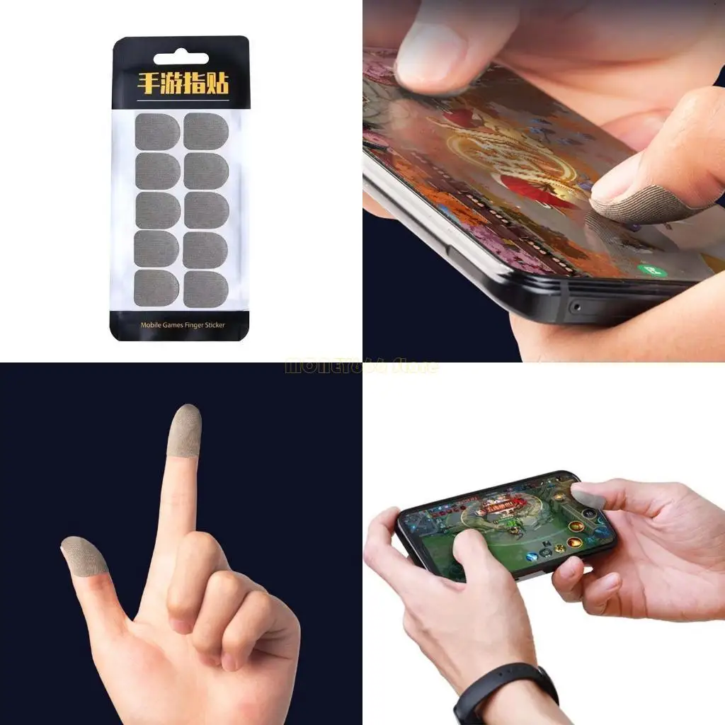 F62C 10 PCS Mobile Game Finger Stickers
